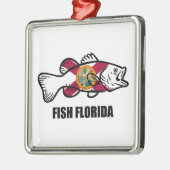 Fish Florida Metalen Ornament (Links)