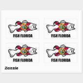 Fish Florida Rechthoekige Sticker (Vel)