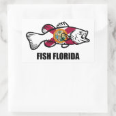 Fish Florida Rechthoekige Sticker (Tas)