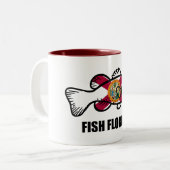 Fish Florida Tweekleurige Koffiemok (Voorkant links)