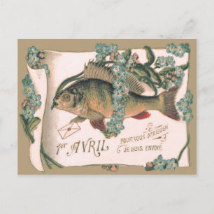 Fish Forget-Me-Not Letter Briefkaart