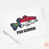 Fish Georgia Rechthoekige Sticker (Envelop)