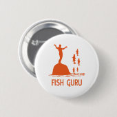 Fish Guru Ronde Button 5,7 Cm (Voorkant /achterkant)