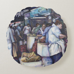 Fish Head Soup, Singapore Rond Kussen