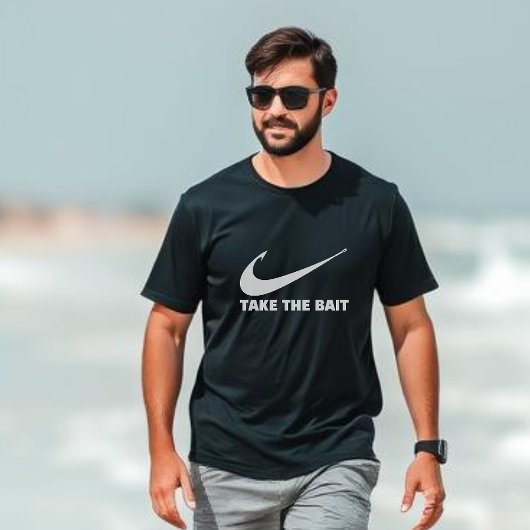 Fish Hook-Fisherman Core-Take the Bait T-shirt