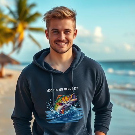 Fish-hooked op het echte leven hoodie
