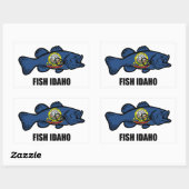 Fish Idaho Rechthoekige Sticker (Vel)