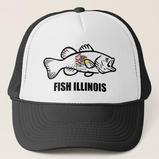 Fish Illinois Bass Trucker Pet (Voorkant)