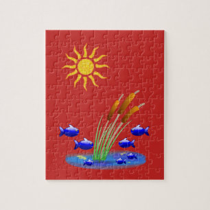 Fish Jigzaag Puzzle Legpuzzel