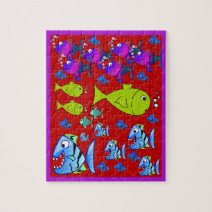 Fish Jigzaag Puzzle Legpuzzel
