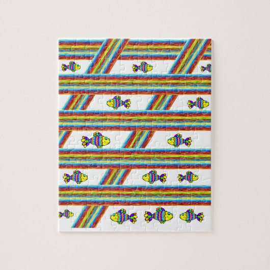 Fish Jigzaag Puzzle Legpuzzel (Verticaal)
