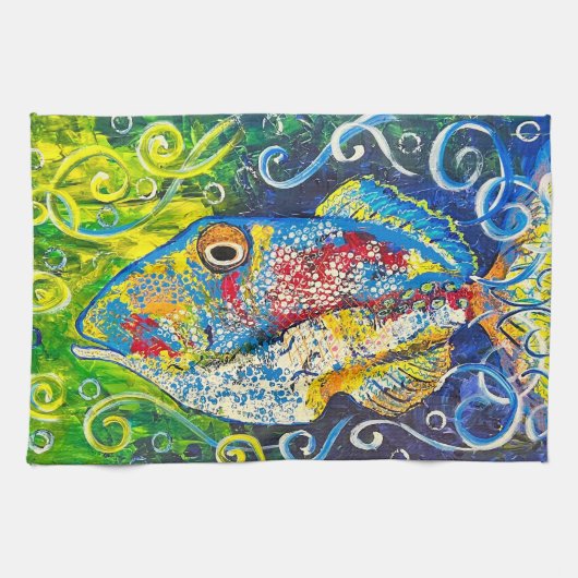 Fish Kitchen Towel Theedoek (Horizontaal)
