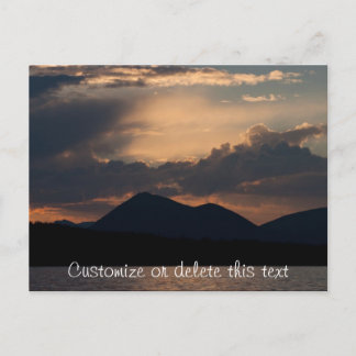 Fish Lake Sunset Personaliseerbaar Briefkaart