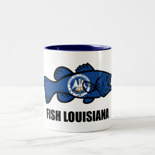 Fish Louisiana Tweekleurige Koffiemok
