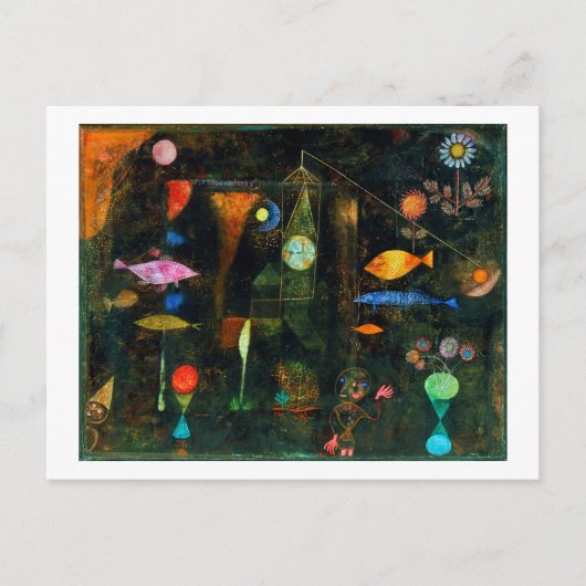 Fish Magic, Paul Klee Briefkaart (Voorkant)
