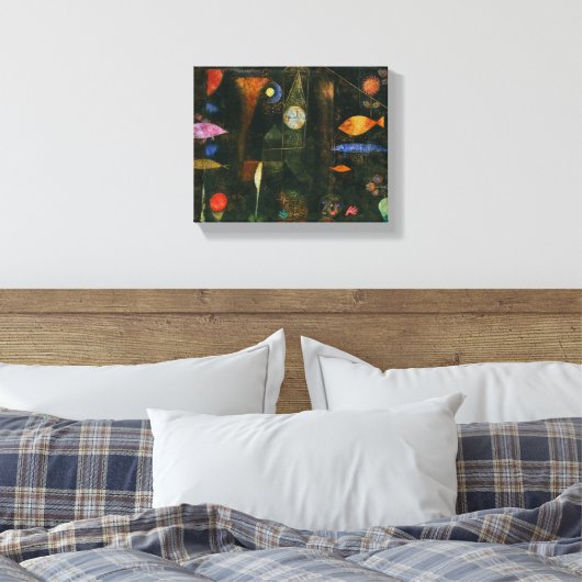 Fish Magic - Paul Klee Canvas Afdruk (Insitu (Slaapkamer))