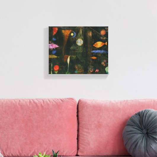 Fish Magic - Paul Klee Canvas Afdruk (Insitu (Woonkamer))