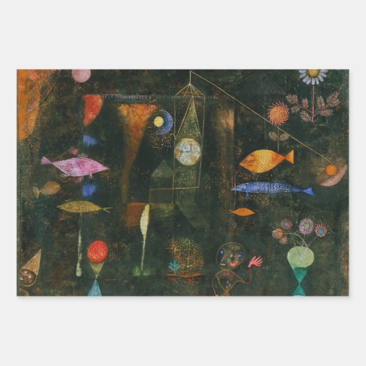 Fish Magic - Paul Klee Inpakpapier Vel (Voorkant 2)