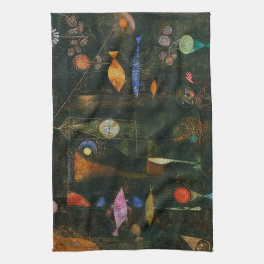 Fish Magic - Paul Klee Theedoek (Verticaal)
