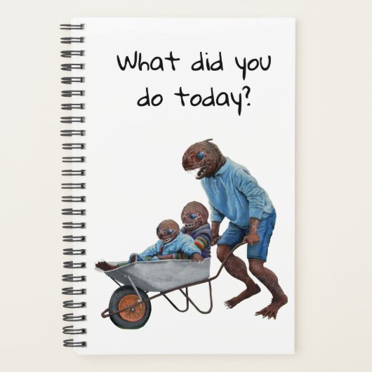 Fish Man Herfst Fun Ride Fantasy Art Planner (Voorkant)