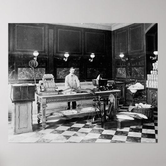 Fish Market, 1895.  foto Poster (Voorkant)