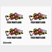 Fish Maryland Rechthoekige Sticker (Vel)