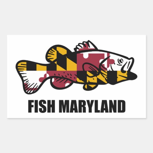 Fish Maryland Rechthoekige Sticker (Voorkant)