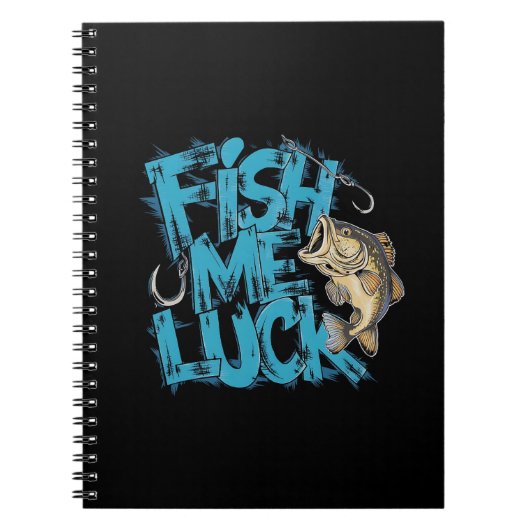Fish Me Luck Graffiti Bass Art Notitieboek (Voorkant)