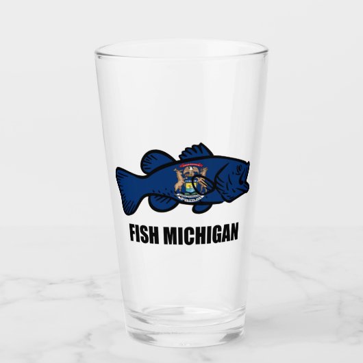Fish Michigan Glas (Voorkant)