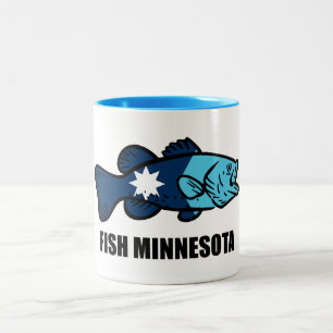 Fish Minnesota Tweekleurige Koffiemok