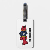 Fish Mississippi Bagagelabel (Achterkant verticaal)