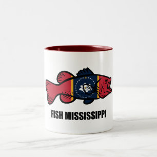 Fish Mississippi Tweekleurige Koffiemok