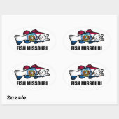 Fish Missouri Ovale Sticker (Vel)