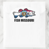 Fish Missouri Ovale Sticker (Tas)