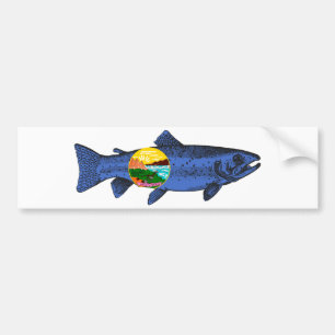 Fish Montana Bumpersticker