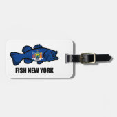 Fish New York Bass Bagagelabel (Voorkant horizontaal)