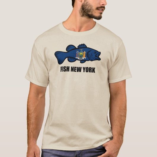 Fish New York Bass T-shirt (Voorkant)