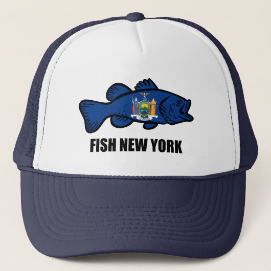 Fish New York Bass Trucker Pet (Voorkant)