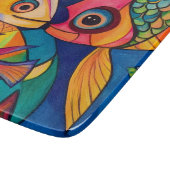 Fish Ocean Whimsical 6 Snijplank (Hoek)