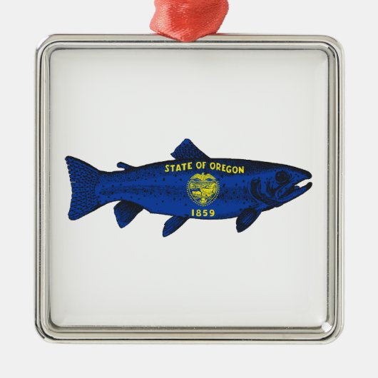 Fish Oregon Trout Metalen Ornament (Voorkant)