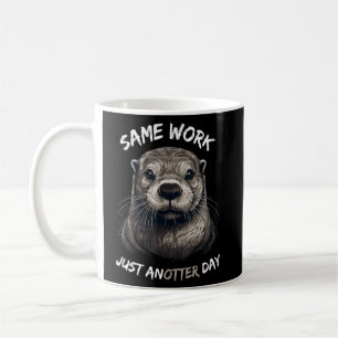 Fish otter zee otter werk job zoete otter koffiemok