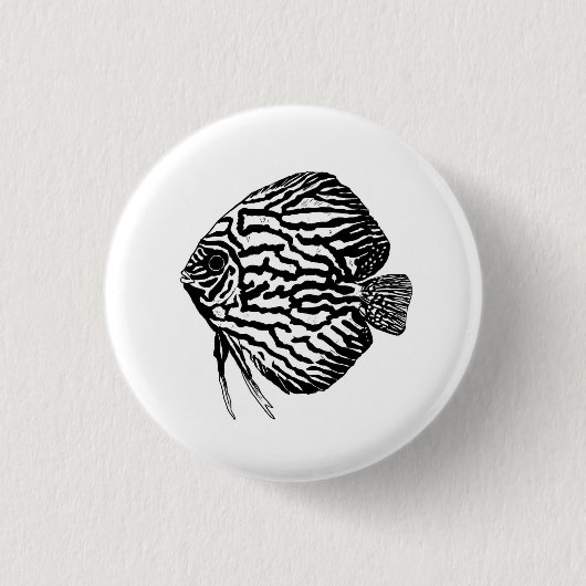 Fish  ronde button 3,2 cm (Voorkant)