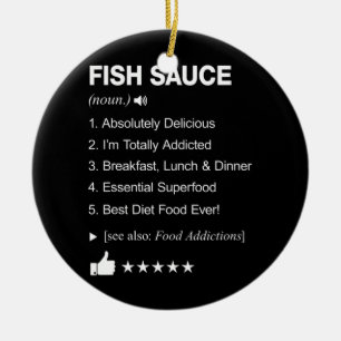 Fish Sauce Definition Betekenis grappig Keramisch Ornament