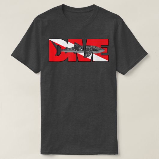 Fish Scuba Dive Whale Shark T-shirt (Design voorkant)