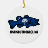Fish South Carolina Keramisch Ornament (Voorkant)