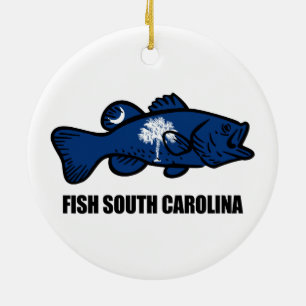 Fish South Carolina Keramisch Ornament