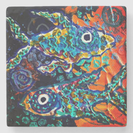 Fish Stone Coaster Stenen Onderzetter