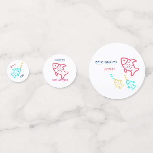 Fish Table Confetti (Voorkanten)