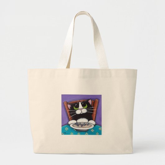 Fish Tail Soup Bag Grote Tote Bag (Voorkant)