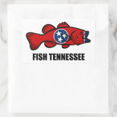 Fish Tennessee Rechthoekige Sticker (Tas)